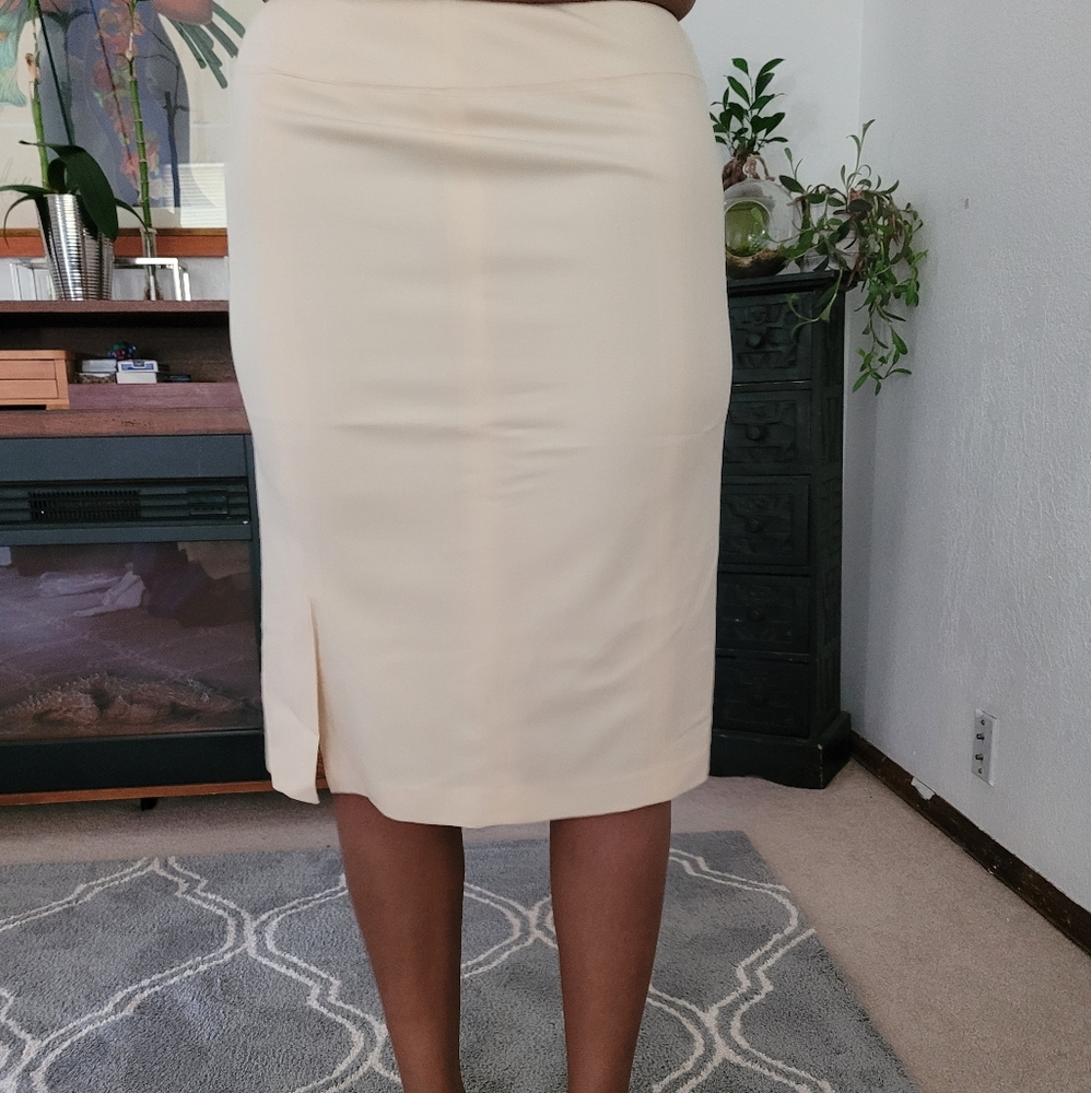 Cream skirt